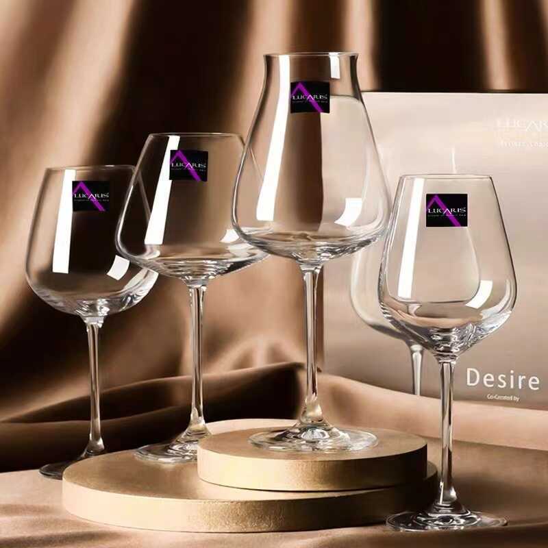 LUCARIS Thái Lan Nhập Khẩu Lựa Chọn Tốt Nhất Dòng Thủy Tinh Burgundy Pha Lê Xoắn Ốc Bordeaux Rượu Ly