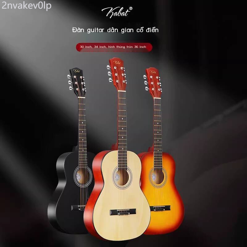 [ Giá SIÊU RẺ ] Guitar nhỏ trẻ em, tập luyện mờ, guitar dân gian dây thép 30inch 34inch 36inch cho