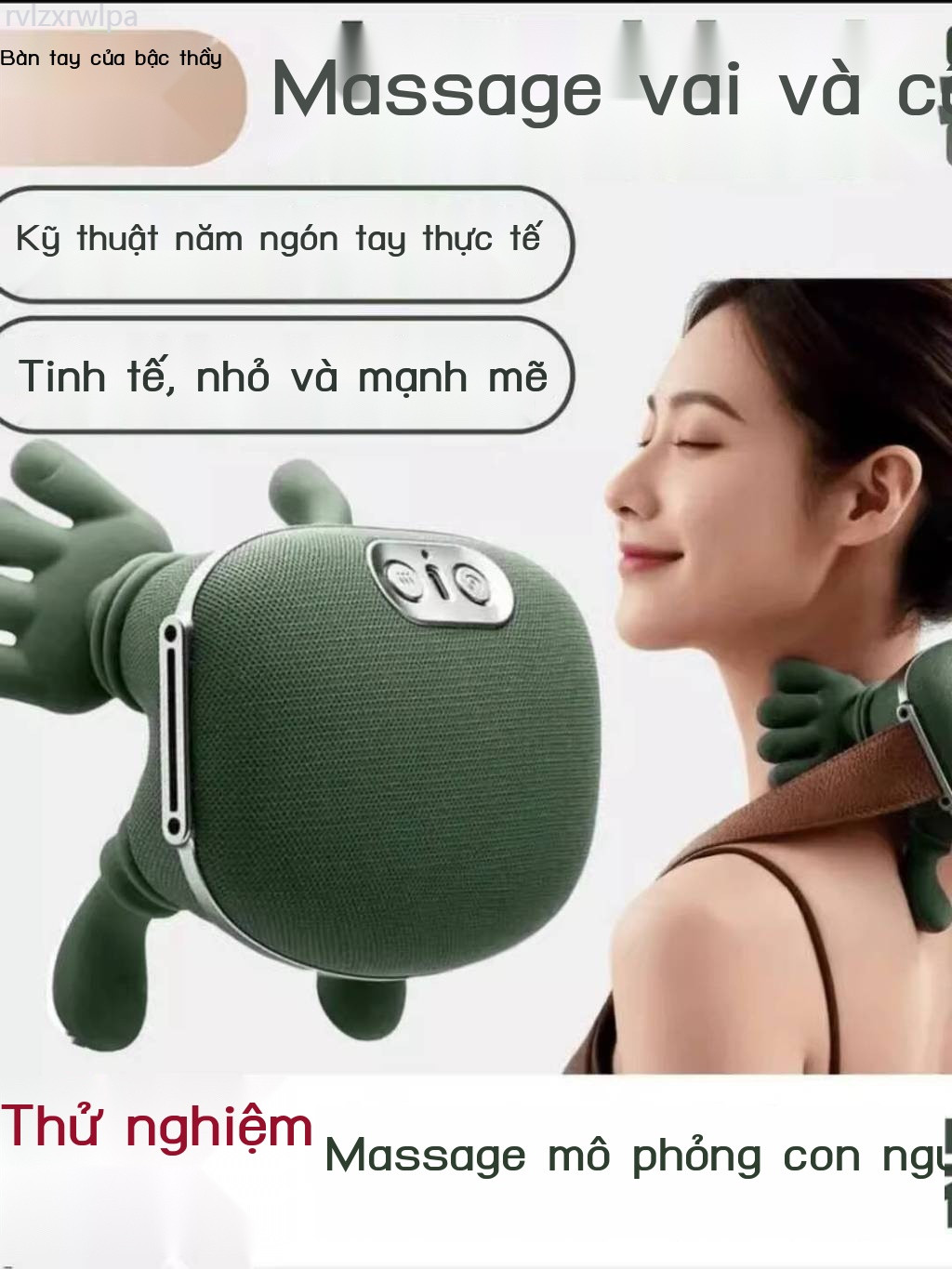 [Đa Năng] Máy cổ Master Hand N7, cơ thang, vai cổ, máy eo và lưng, thiết bị massage cổ.