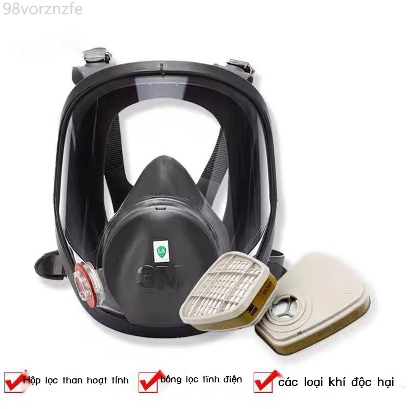 [SIÊU HOT 2026] Mặt nạ phòng độc toàn mặt 3M6800 dùng để bảo vệ chống lại hóa chất, thuốc trừ sâu,