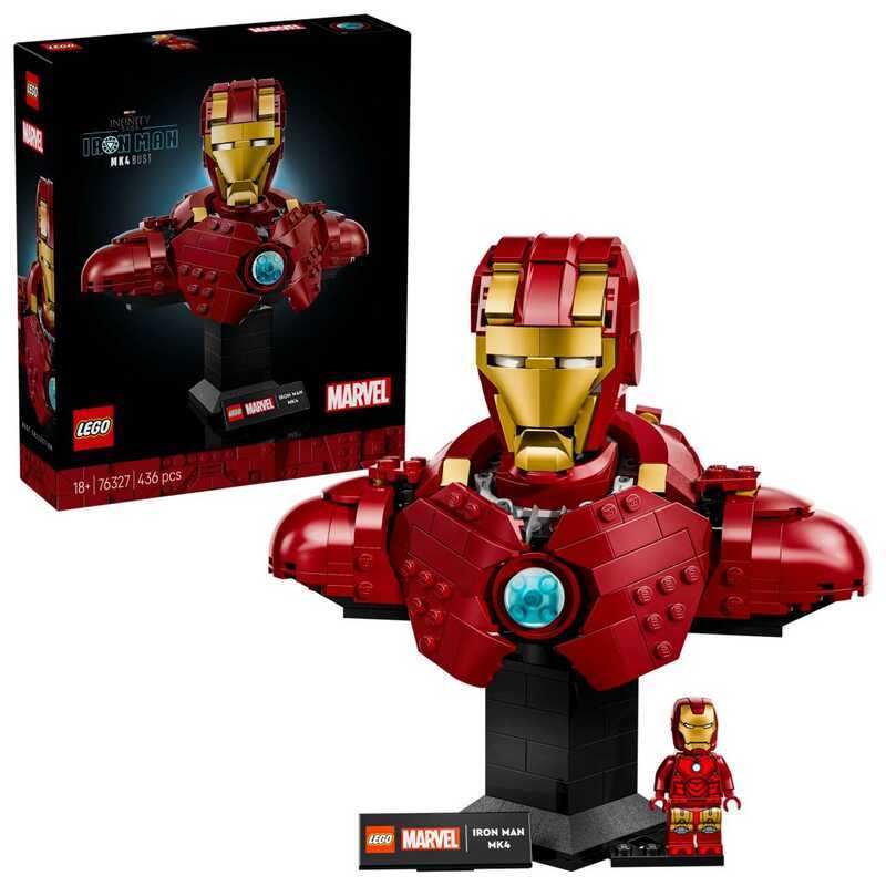 LEGO Marvel 76327 Tượng bán thân Iron Man MK4 -100% hàng chính hãng
