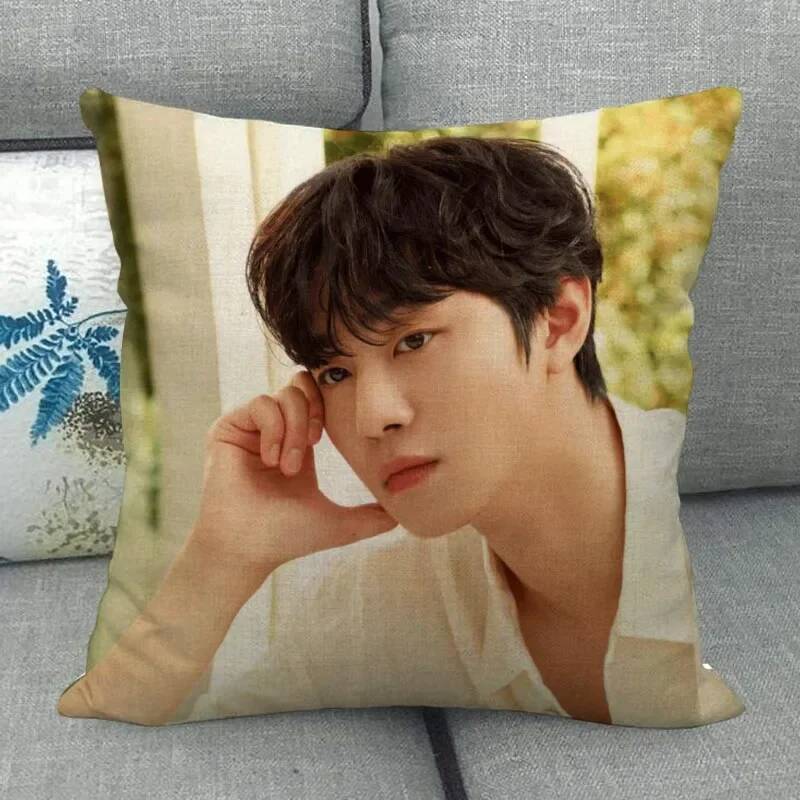 Tùy Chỉnh Ahn Hyo Seop Vỏ Gối Cưới Vải Lanh Cotton Trang Trí Cho Nhà GốiCover 45X45One Sides