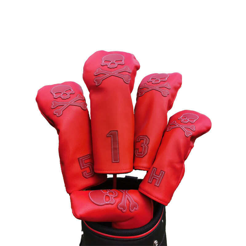 Skull Golf Club Cover 1 / 3 / 5 / UT Golf Wood Cover Golf Supplies Head Cover