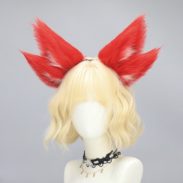 Cos Red Fox Charm Ngôn ngữ Fox Ear Headband Triển lãm truyện tranh Mô phỏng Fox Ear Fox Tail Set Ant