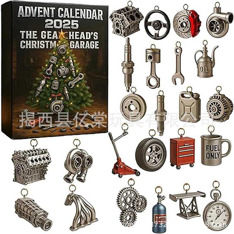 Gearhead 's Christmas Garage25 Advent Kit Hộp bí ẩn Lịch Mùa Vọng