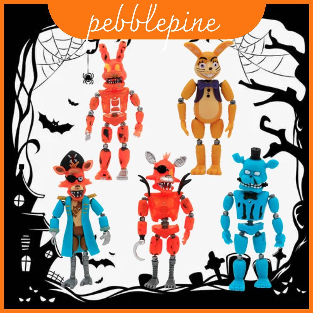 Five Nights At Freddy 's Series Luminescent Pvc Figurine Set Di chuyển khớp 5 chiếc