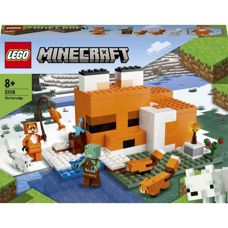 LEGO Minecraft 21178 Hang Chó Sói