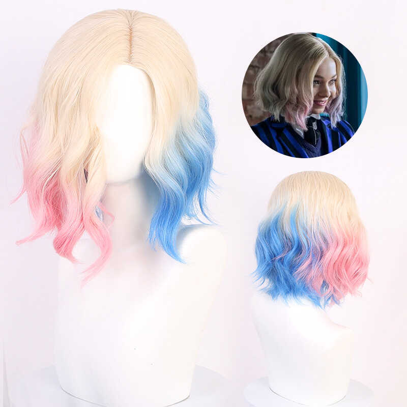 Lingqi Tóc Giả Cosplay Style - Enid Sinclair Wolf Girl châu Âu, dễ nhuộm và chuyển đổi