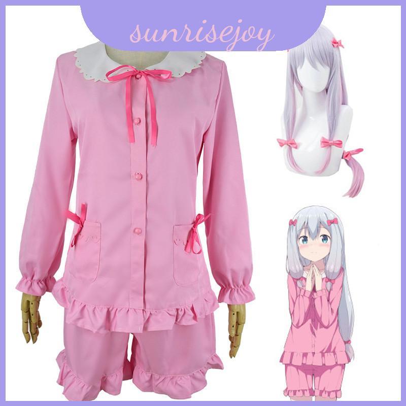 Dễ Thương Sensei Eromanga Izumi Sagiri Cosplay Đồ Ngủ Phù Hợp Với Phụ Kiện Kẹp Tóc Miễn Phí