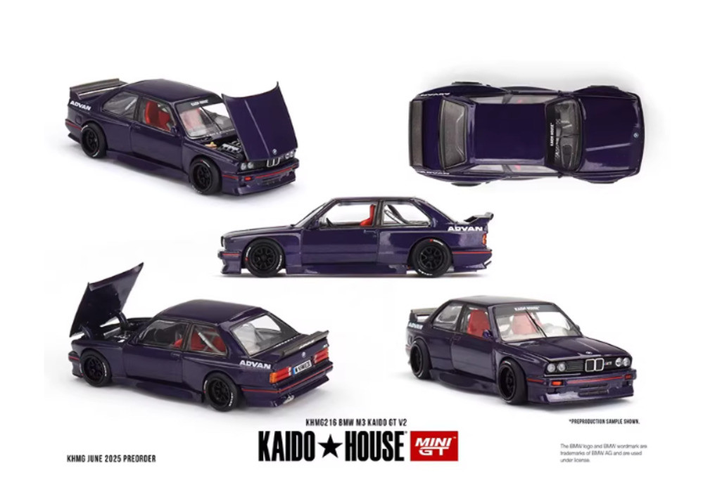 Kaido + MINIGT 1: 64 BMW BMW M3 Kaido GT V2 Mẫu xe hợp kim #216