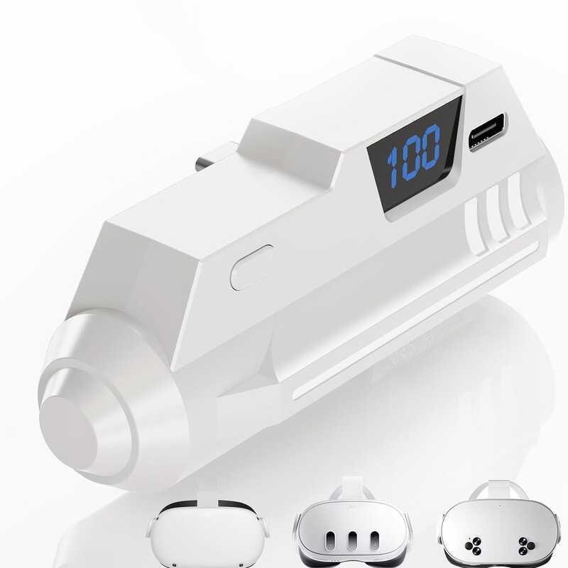 VR Power Bank Meta Quest3S Bộ nguồn sạc nhanh Quest2 / 3 / 3s Màn hình kỹ thuật số VR Game Plug-In P