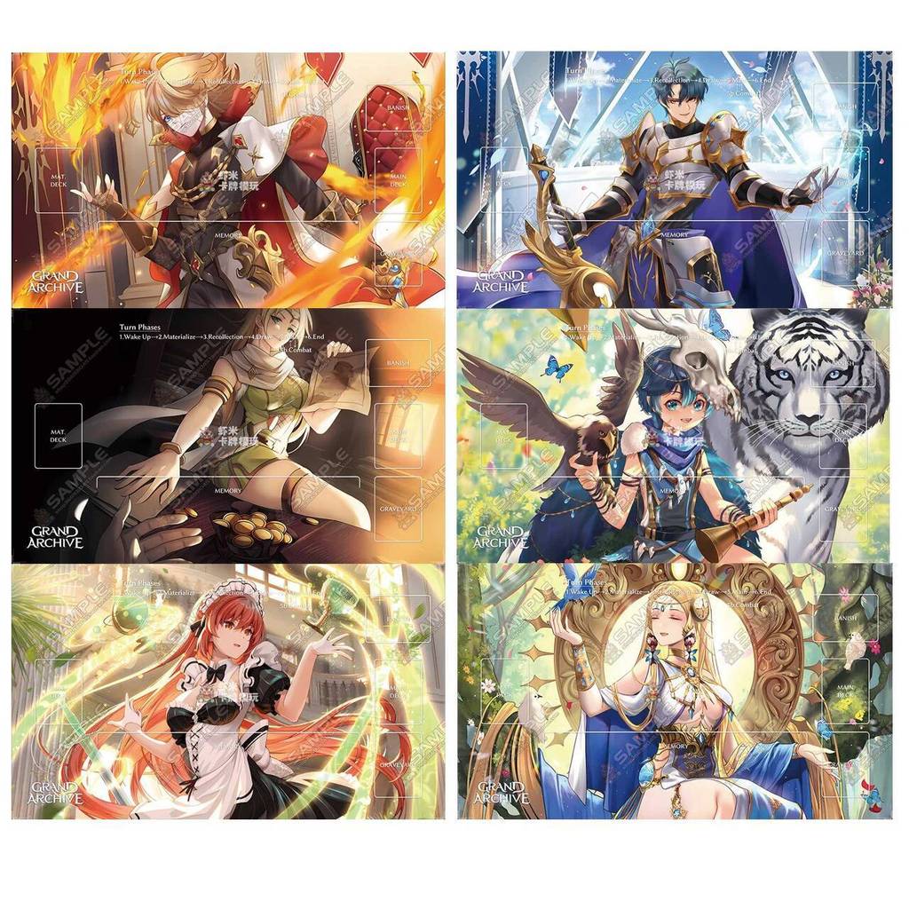 600x350mm Anime Grand Archive Series Single Player Battle Custom Playmat AllenBeast Beckoner 2mm Khâ
