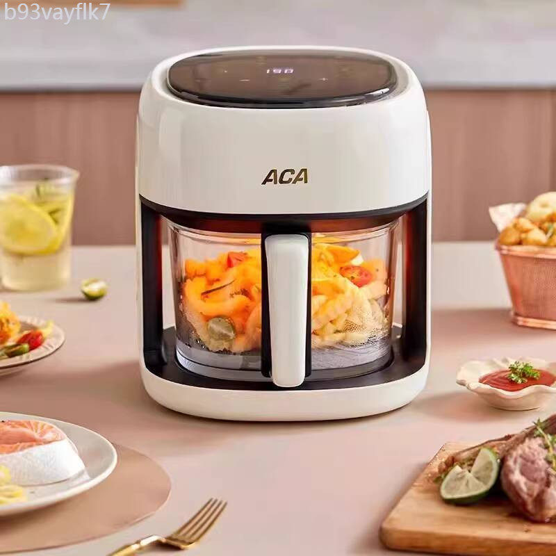 [Ảnh thật/Sẵn] Nồi chiên không dầu ACA Bắc Mỹ gia đình 4L, vận hành trực quan, thông minh, hoàn toà