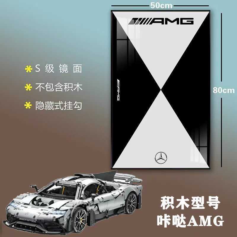Tranh Trang Trí Lego Phòng Khách Ferrari Sf24 Red Bull 42206, Mô Hình Lắp Ráp Formula 1, Khung Ảnh T