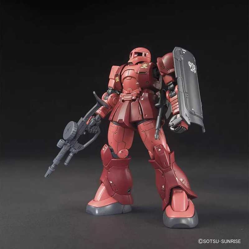 Mô hình nhân vật Bandai HG 1/144 MS-05 ZAKU I CHAR AZNABLE MOBILE SUIT
