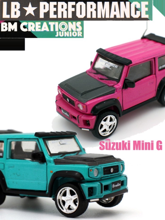 Phiên Bản Mẫu Xe BM 1 64 Xe Hợp Kim Suzukii Suzuki MINI G Jimny Xe Địa Hình Mẫu Có Thể Mở Cửa Với Lố