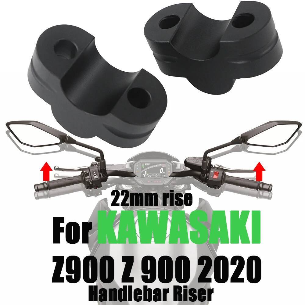 Dành Cho Kawasaki Z900 Z 900 2020 Xe Máy CNC Nhôm Tay Cầm Thanh Nâng Tay Cầm Tăng Chiều Cao Mã Riser