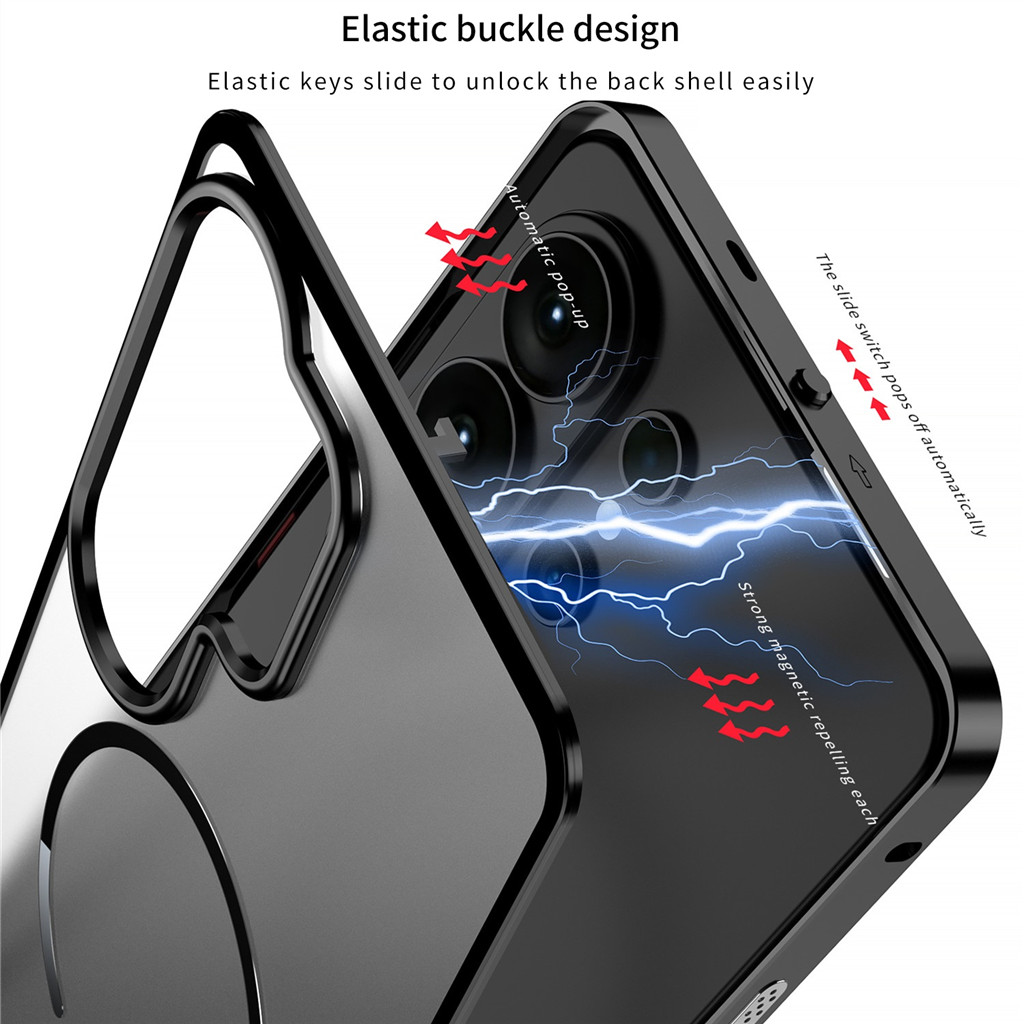 Ốp lưng cho Galaxy S26Ultra S25Ultra ⭐Vỏ điện thoại từ tính bằng kim loại mờ⭐ Vỏ chống sốc Snap Fast