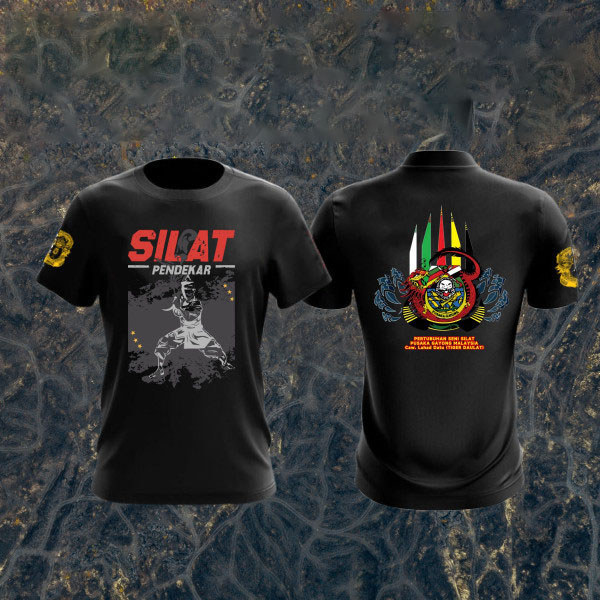 2025 Mới Baju Silat Seni Gayong Áo Thun Kaos Jersey Thăng Hoa Tee In Nam Tay Ngắn Áo Kaos Distro Lel