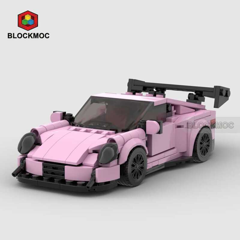 Tương thích với Lego Porsche 911 GT3 RS Racing Supercar 992moc Khối xây dựng speed8 Lưới Xe Bé Trai 
