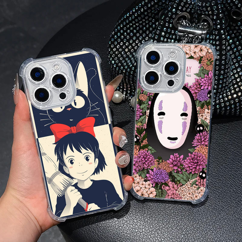 Spirited Away Studio Ghibli Anime Trong Suốt Ốp Lưng Điện Thoại Samsung A57 A37 A56 5G A55 A54 A53 A