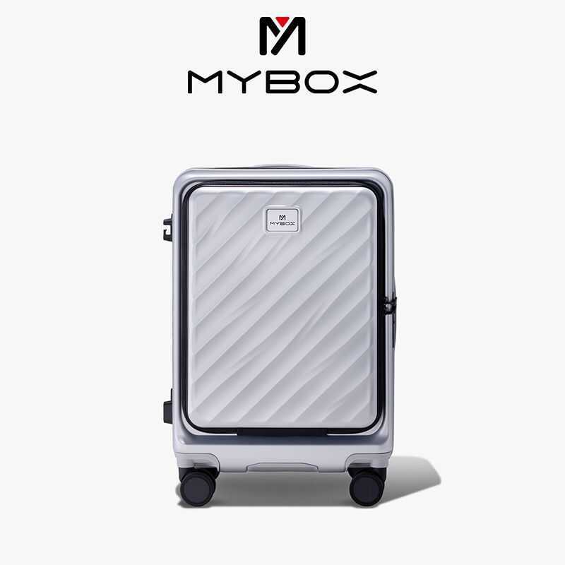 Vali MYBOX họa tiết sóng, mở phía trước, 20 inch, mẫu mới 2026, vali du lịch công tác nữ có tay cầm 