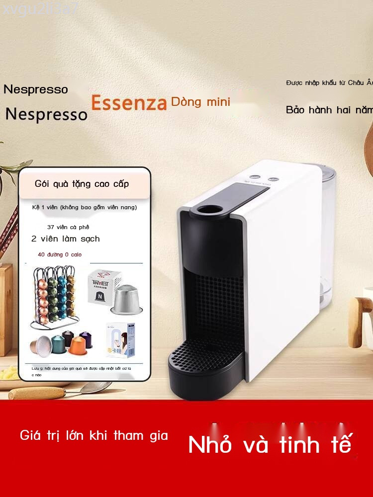 [Ảnh thật/Sẵn]  Máy pha cà phê viên nén Nespresso Essenza Mini C30 D30 nhập khẩu, bảo hành hai năm