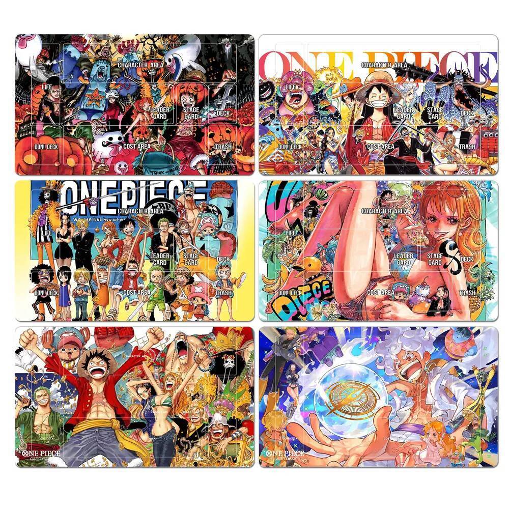 One Piece Playmat Luffy Law Zoro Ace Trading Card Game Mat OPCG CCG Thảm trải bàn 600x350mm-O8