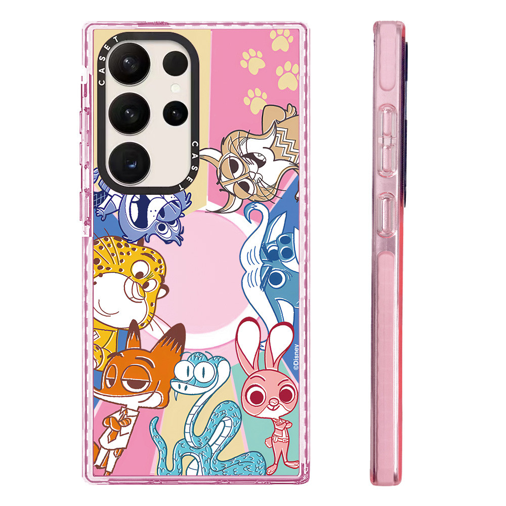 Ốp Sạc Từ Tính Không Dây Màu Sắc Cho Galaxy S23ULTRA S24ULTRA S25 Hoạt Hình Dễ Thương Zootopia 2 Có 