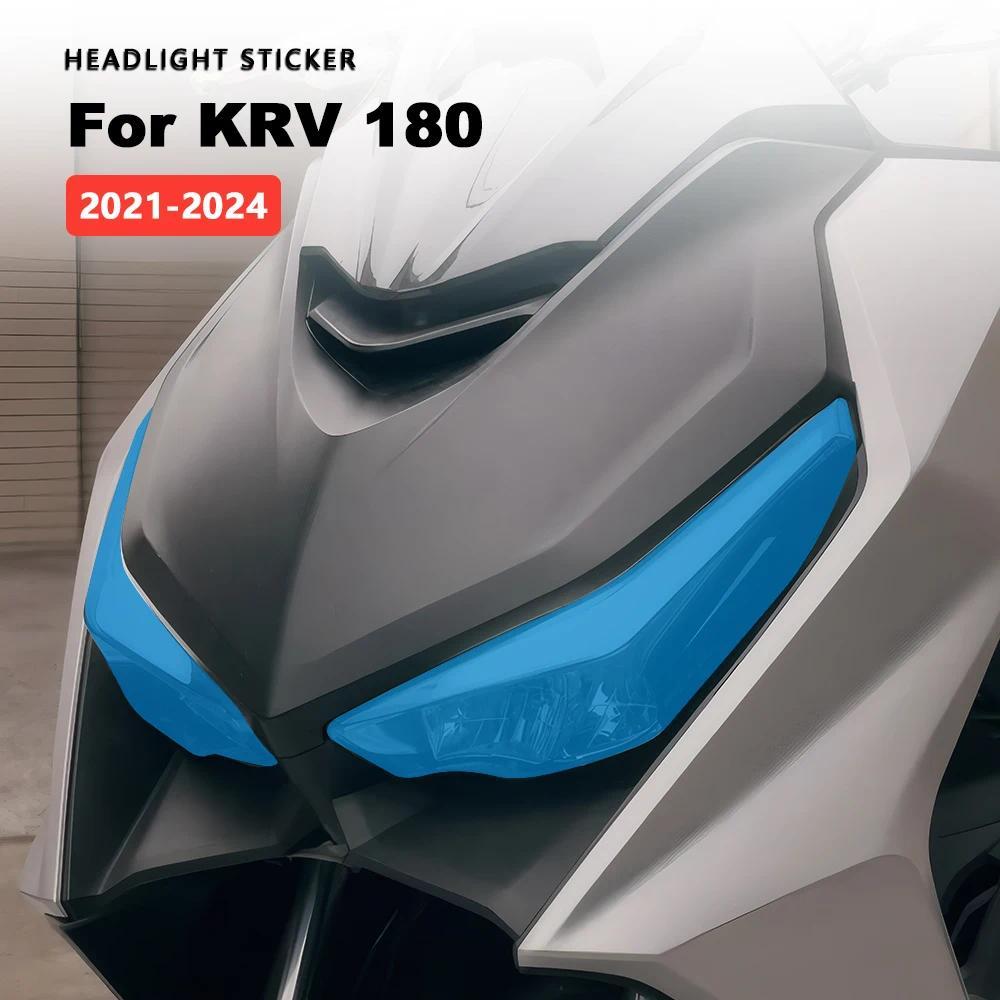 Trong Suốt Xe Máy Đèn Pha Dán Cho Kymco KRV180 KRV 180 2021-2024 Sửa Đổi Phụ Kiện Bảo Vệ Đèn Pha Nhi