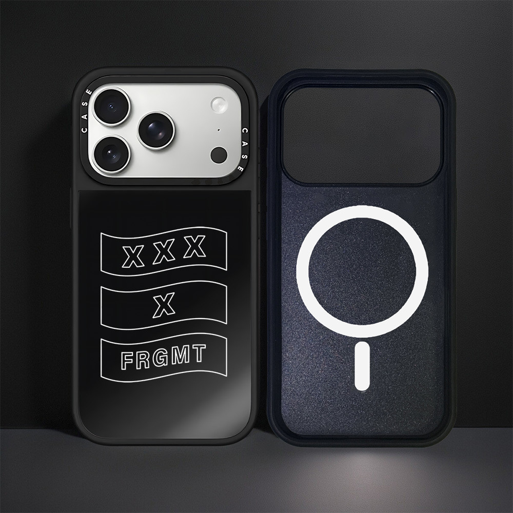 XXX X FRGMT Logo Minh Họa Gương Sạc Từ Tính Không Dây Tương Thích Cho IPhone 13 15 16 17 Pro Max 15 