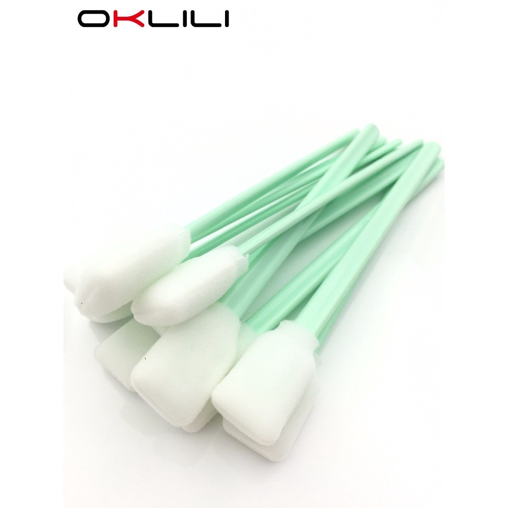 50PC Dung Môi Xốp Tipped Làm Sạch Swab Trong Nhà Ngoài Trời Roland Mimaki Mutoh Định Dạng Lớn Máy In