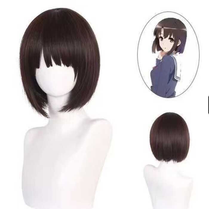 Làm đẹp với tóc giả cosplay Saint Megumi của nhân vật Megumi Kato - phù hợp cho các buổi cosplay hàn