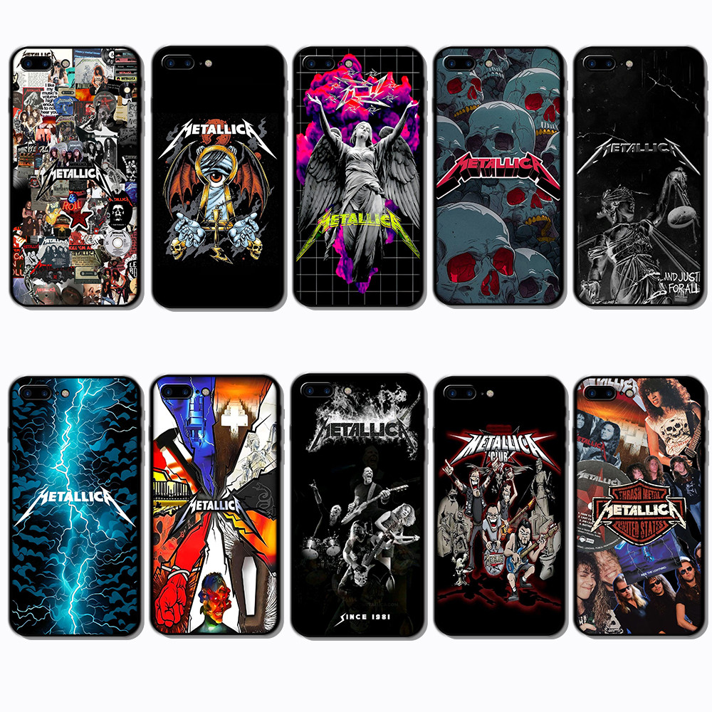 Ốp điện thoại in hình thời trang iPhone 7 8 Plus DN11 Metallica
