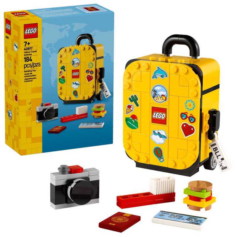 Vali du lịch màu vàng LEGO 40817