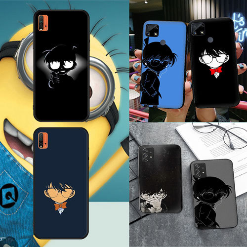 Ốp điện thoại OPPO F5 A73 F7 F9 F9 Pro A7X F11 A9 F11 Pro F17 F17 Pro Conan1 màu đen mềm