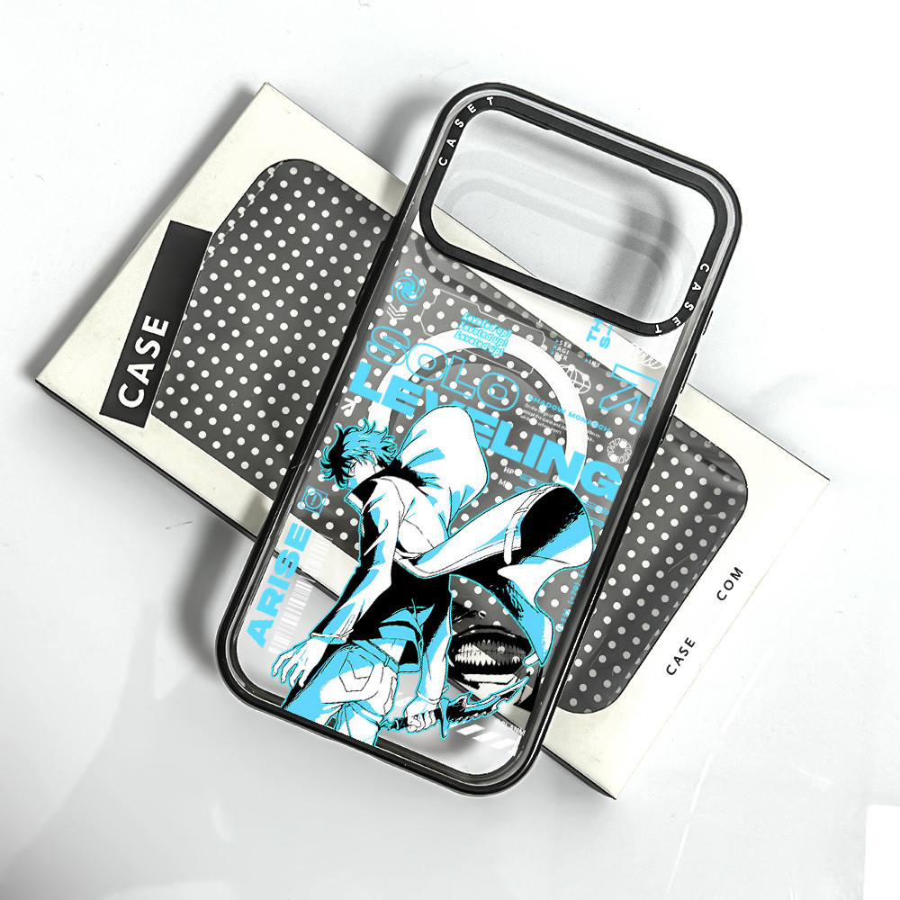 Vỏ sạc từ tính không dây Tương thích cho IPhone 13 14 15 16 17 Pro Max Ốp lưng Solo Leveling Sung Ji