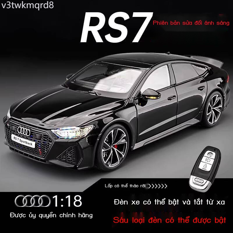 [Đa Năng] Mô Audi RS7 1:18, phỏng thể thao điều khiển từ xa lớn bằng hợp kim thật, bộ sưu tập mô hì