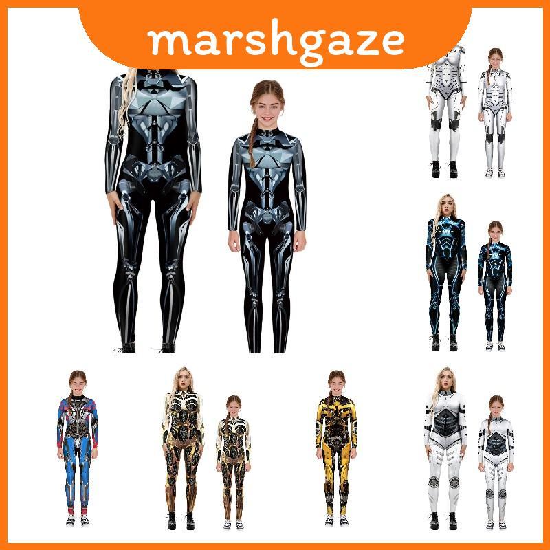 Robot Armor Unisex In Halloween Cosplay Vai Body Áo liền quần Chơi