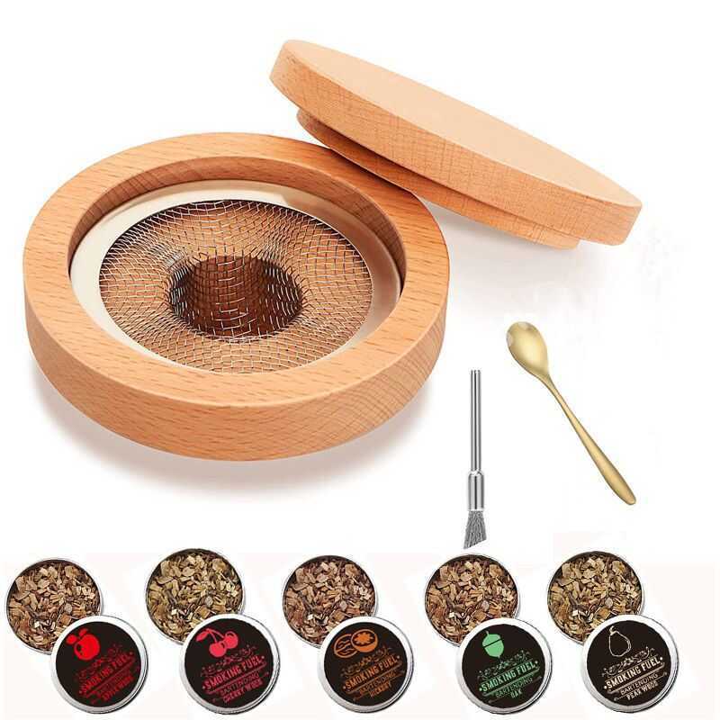 Cocktail Smoker Kit Sawdust Spice Smoker Bartender Hút thuốc Bố già Whisky Cocktail