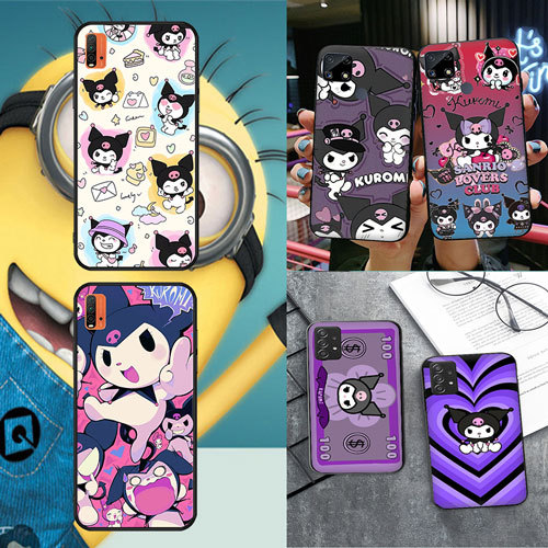 Ốp điện thoại Samsung Galaxy S21 S21 Ultra S21 Plus S21 Fe S30 Plus S30 Ultra S23 FE Kuromi2 màu đen
