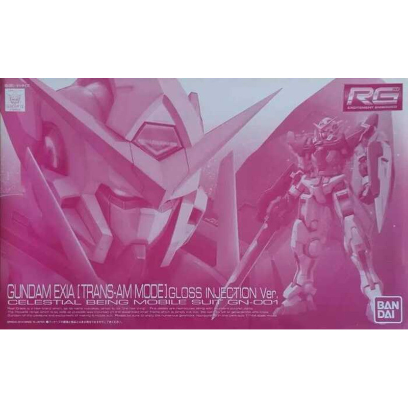 Bandai RG PB Gundam 1/144 GUNDAM EXIA TRANS-AM MODE GLOSS INJECTION Ver. Figure.Mô hình lắp ráp MOBI
