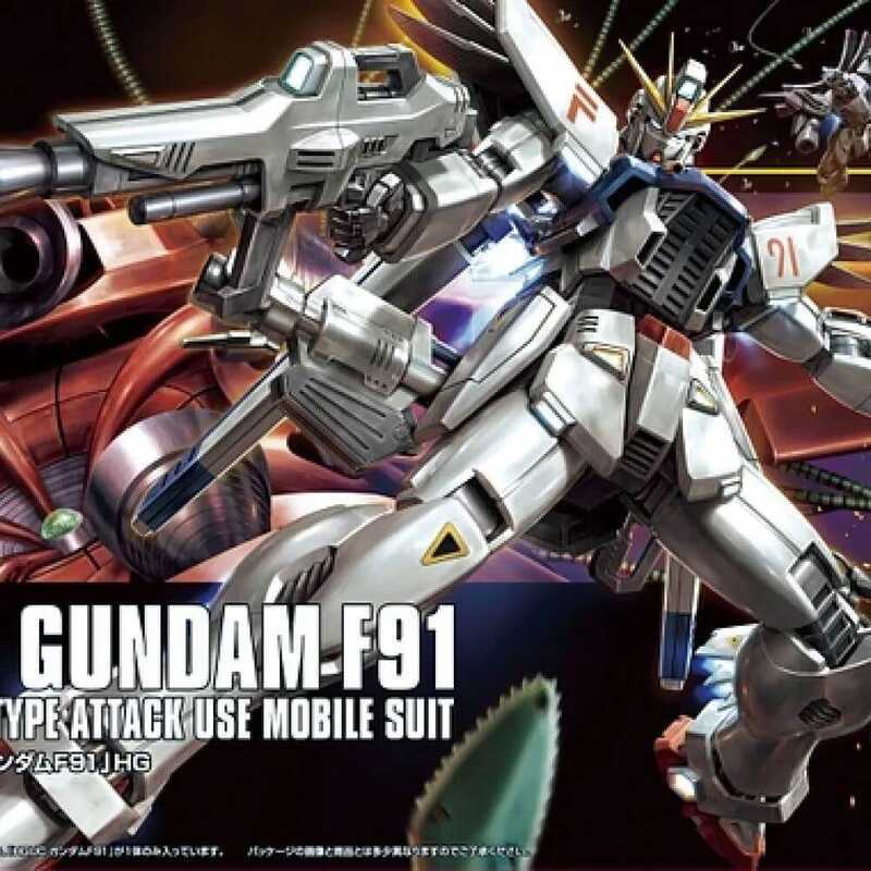 BANDAI Đồ chơi HGUC 1/144 F91 Gundam trắng GUNDAM 167 mô hình lắp ráp