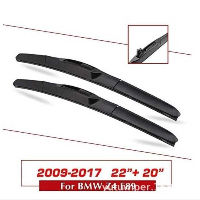Thích hợp cho BMW Z4 BMW Z4 E85 E89, Lưỡi gạt nước kính chắn gió 22 + 20M Dải cao su gạt nước ô tô