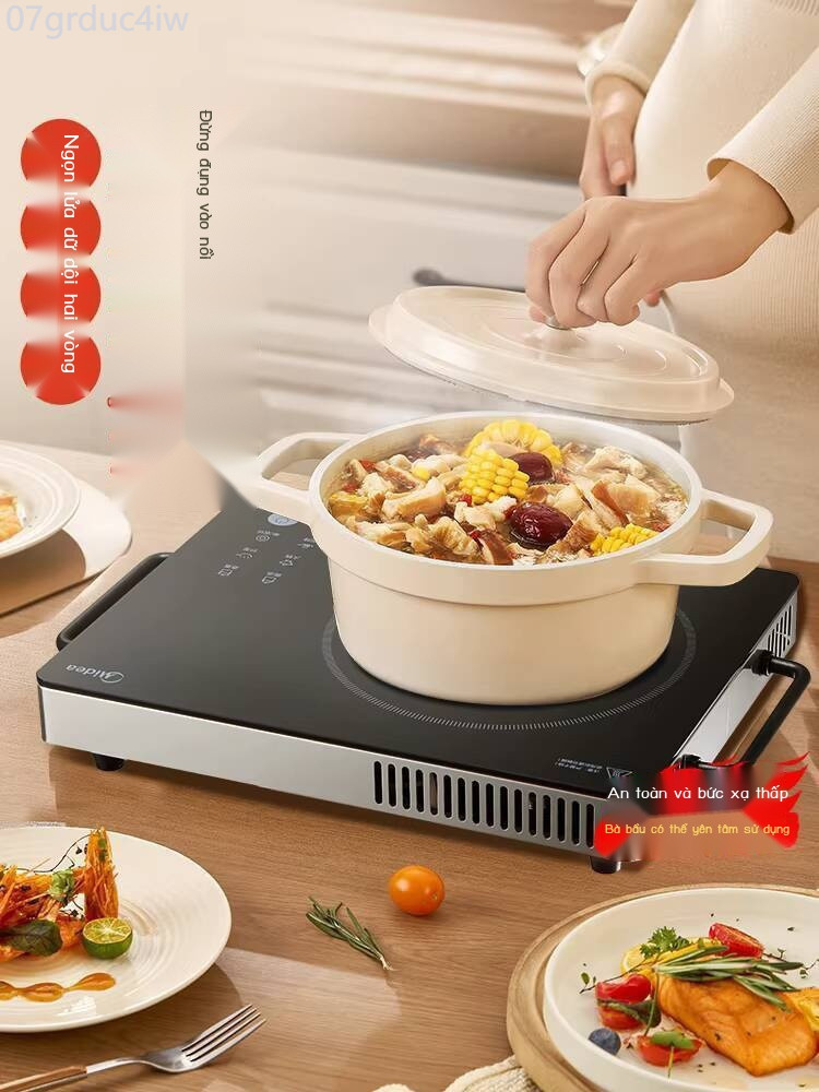 [Siêu Hot]  Bếp điện gốm Midea, bếp từ dùng gia đình, hợp cho xào và lẩu, nấu ăn thông minh, làm sú