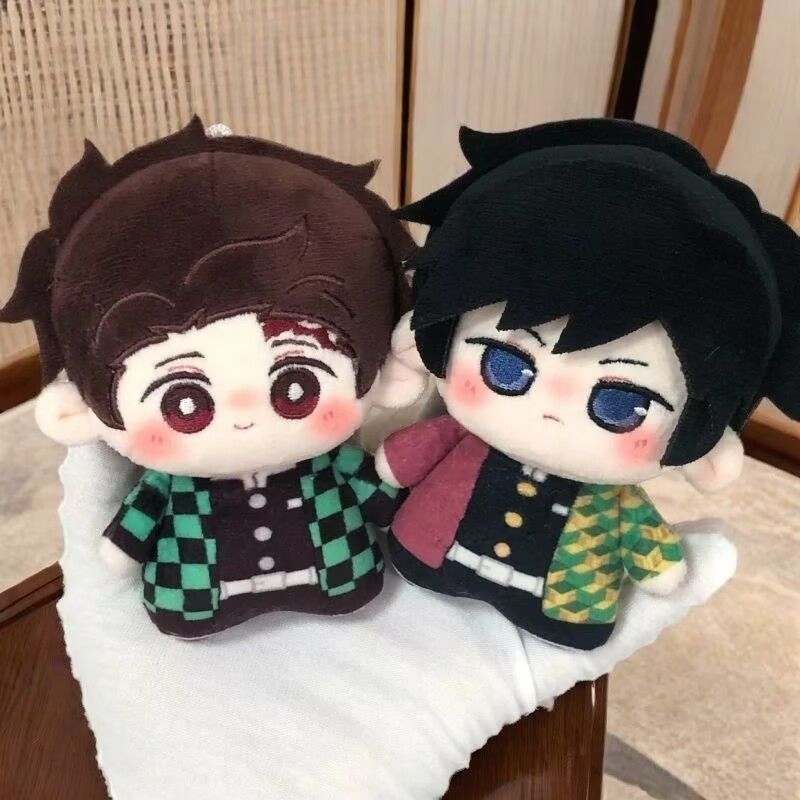 Demon Slayer phụ kiện Tomioka Giyuu Kamado Tanjirou Anime doll búp bê bông 10cm thể in họa tiết móc