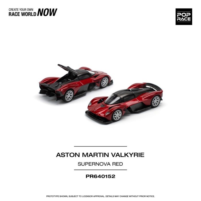 Mẫu xe thể thao PopRace 164 Valkyrie Valkyrie V12 Thích hợp cho Aston Martin