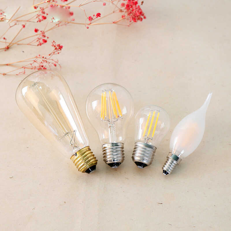 Bóng đèn led nhà máy chiếu sáng Benbu E27 E14 Giá đỡ đèn Edison Bóng đèn kéo đuôi bóng đèn nến