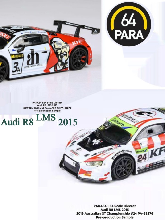 Ngoài In Mẫu Para64 Hợp Kim Xe 1 64 Audi R8 Audi LMS Cup Đua Xe Mô Hình Đồ Chơi Trang Trí Xe Hơi