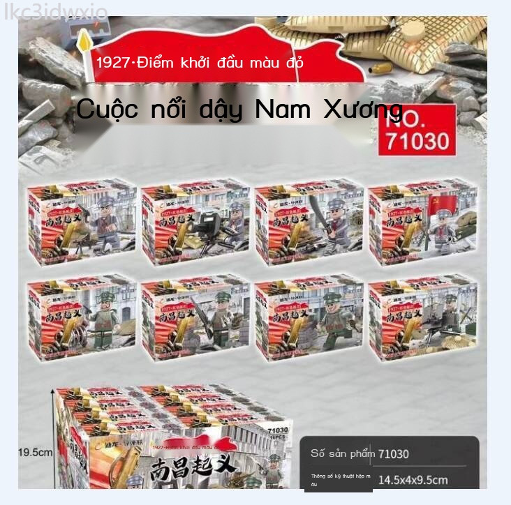 [HÀNG MỚI VỀ] Đồ chơi lắp ráp Dillon 7102813 Ace Sniper Quân đội 98K Lính súng máy hạng nặng Pháo